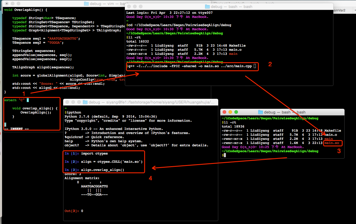 Python-call-C++-Module